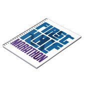 Erster Halbmarathon 20,1 Meilen Notizblock (Linke Seite)