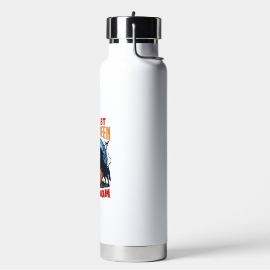 Erster Halloween Als Mutter Kürbis Wolf Mond_1 Trinkflasche (Links)