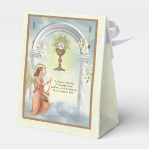 Erster heilige Kommunions-Vintager Engel religiös Geschenkschachtel