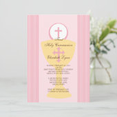 Erster Heiliger Kommune Einladung Chalice Girl Pin (Stehend Vorderseite)