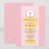 Erster Heiliger Kommune Einladung Chalice Girl Pin (Vorne/Hinten)