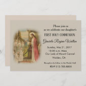Erster Heiliger Kommunion Katholischer Sohn Jesus  Einladung (Vorne/Hinten)