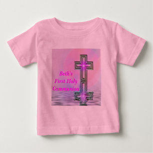 Erster heiliger Kommunion-T - Shirt mit Namen