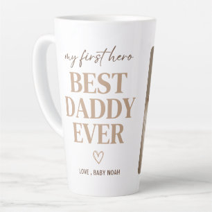 Erster Held Bester Papa Aller Modern Foto Milchtasse