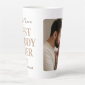 Erster Held Bester Papa Aller Modern Foto Milchtasse (Vorderseite)