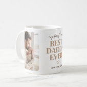 Erster Held Bester Papa Aller Zeiten Erdig 2 Foto Kaffeetasse (Vorderseite Links)