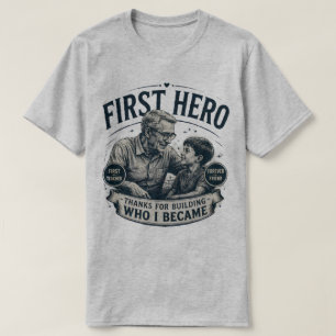 Erster Held, ewiger Freund, Vatertag Vintage T-Shirt