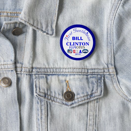 Erster Herr BILL CLINTONS des USA Button (Beispiel)