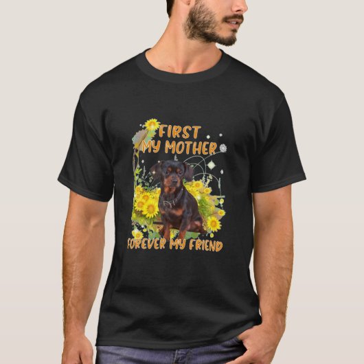 Erster Hund meiner Mutter für immer, der Mutter am T-Shirt (Vorderseite)