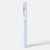 Erster Initial Plus Name Julia mit Blume Case-Mate iPhone Hülle (Rückseite / Links)