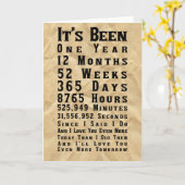 Erster Jahrestag Karte (Gelbe Blume)