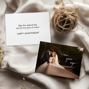 Erster Jahrestag - Vor einem Jahr glücklicher Jahr Karte