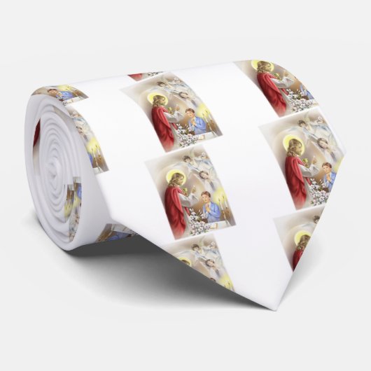 Erster Junge der heiligen Kommunion Krawatte (Gerollt)