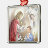 Erster Junge der heiligen Kommunion Ornament Aus Metall (Links)