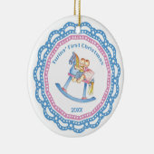 Erster Junge der Zwillinge Keramikornament (Rechts)