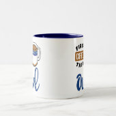 Erster Kaffee dann Oud Music Lover Zweifarbige Tasse (Mittel)