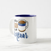 Erster Kaffee dann Santoor Musik Lover Zweifarbige Tasse (Vorderseite Links)