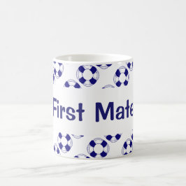 Erster Kamerad mit Schwimmweste Kaffeetasse