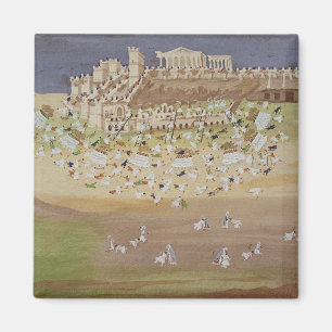 Erster Kampf von Athen im Jahre 1826, vom Magnet