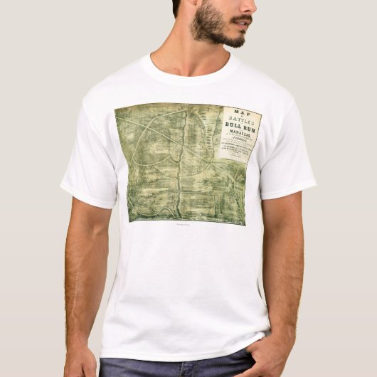 Erster Kampf von Stier-Lauf - ziviler Krieg T-Shirt (Vorderseite)