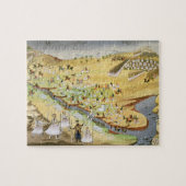 Erster Kampf zwischen Griechen und Türken, beim Puzzle (Horizontal)