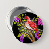 Erster Kardinal (3" Laptop-Button) Button (Vorne & Hinten)