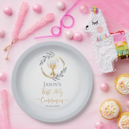 Erster katholischer Junge der Kommune Pappteller (Party)