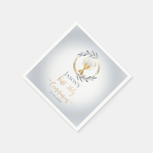 Erster Katholischer Junge Serviette (Ecke)