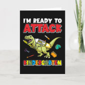 Erster Kindergarten Dinosaurier Karte (Vorderseite)