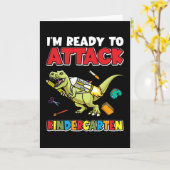 Erster Kindergarten Dinosaurier Karte (Gelbe Blume)