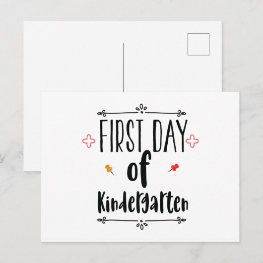 Erster Kindergarten Postkarte (Vorne/Hinten)