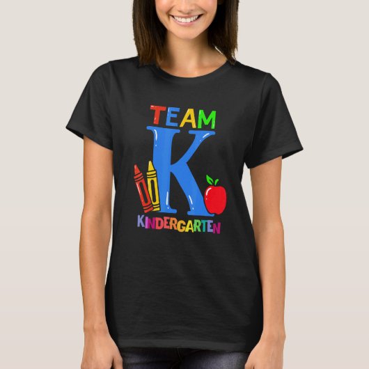 Erster Kindergarten Pre K Squad Team Kinder T-Shirt (Vorderseite)