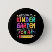 Erster Kindergartenmädchentag Button (Vorderseite)