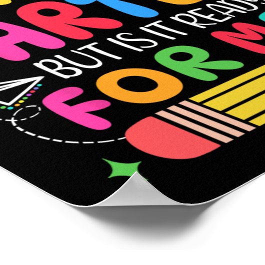 Erster Kindergartenmädchentag Poster (Ecke)