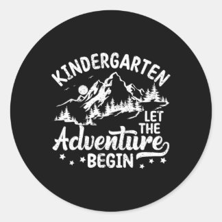 Erster Kindergartentag 1. Schultag Kinder t Runder Aufkleber