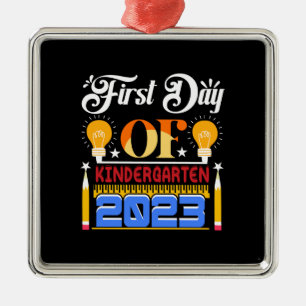 Erster Kindergartentag 2023 Ornament Aus Metall