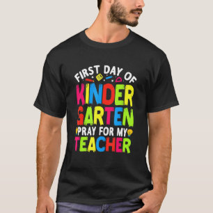 Erster Kindergartentag betet für meinen Lehrerstuh T-Shirt