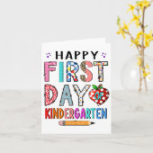 Erster Kindergartentag CK zum Lehrer Junge Karte (Gelbe Blume)