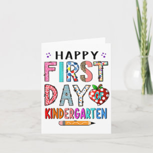 Erster Kindergartentag CK zum Lehrer Junge Karte