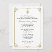 Erster Kommune Katholischer Jesus Eucharist Einladung (Vorderseite)