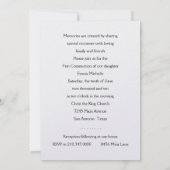 Erster Kommunion Farbenspiel Einladung (Rückseite)