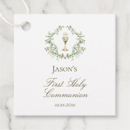 Erster Kommunion Grüne Wappen Chalice Geschenkanhänger