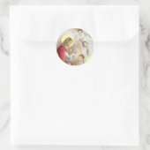 Erster Kommunion Runder Aufkleber (Tasche)