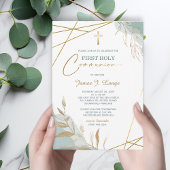 Erster Kommunionsjunge Einladung