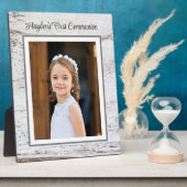 Erster Kommunionstag! Tischplatte für Foto Fotoplatte (Seite)