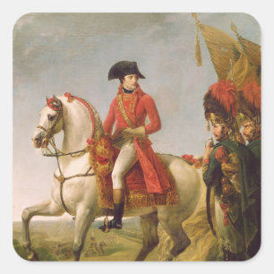 Erster Konsul Napoleon Bonaparte Quadratischer Aufkleber