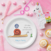 Erster Kontakt von Außerirdischen und Schnecken. Pappteller (Party)