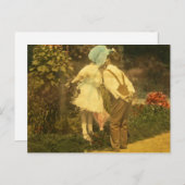 Erster Kuss des Frühlings Postkarte (Vorne/Hinten)
