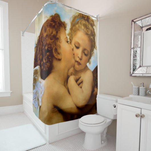 Erster Kuss Duschvorhang (Beispiel)