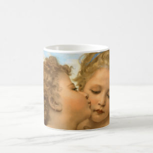 Erster Kuss (Engel Detail) von Bouguereau Kaffeetasse